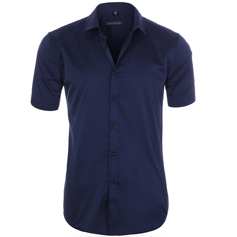 Chemise Homme Manches Courtes Marine Relaxed