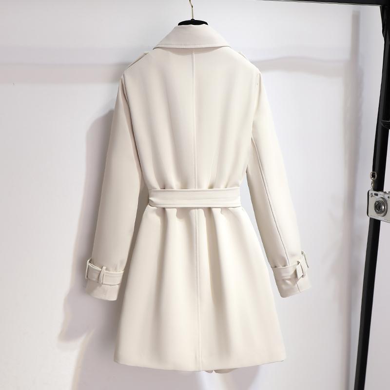 Trench-coat Femme Élégant à Manches Longues