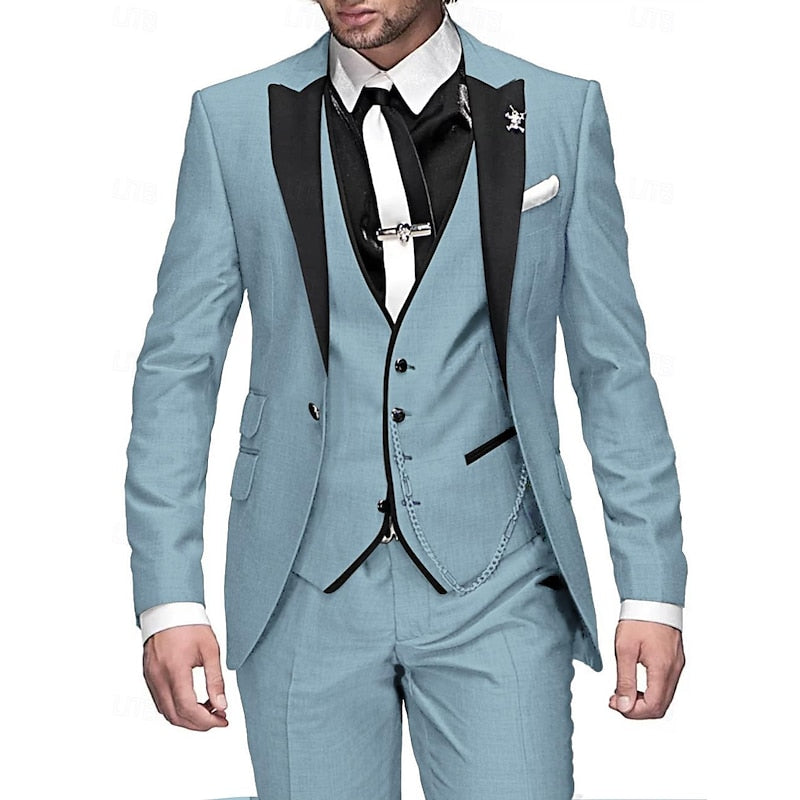 Costume Homme Lin Classique : Blazer, Gilet et Pantalon