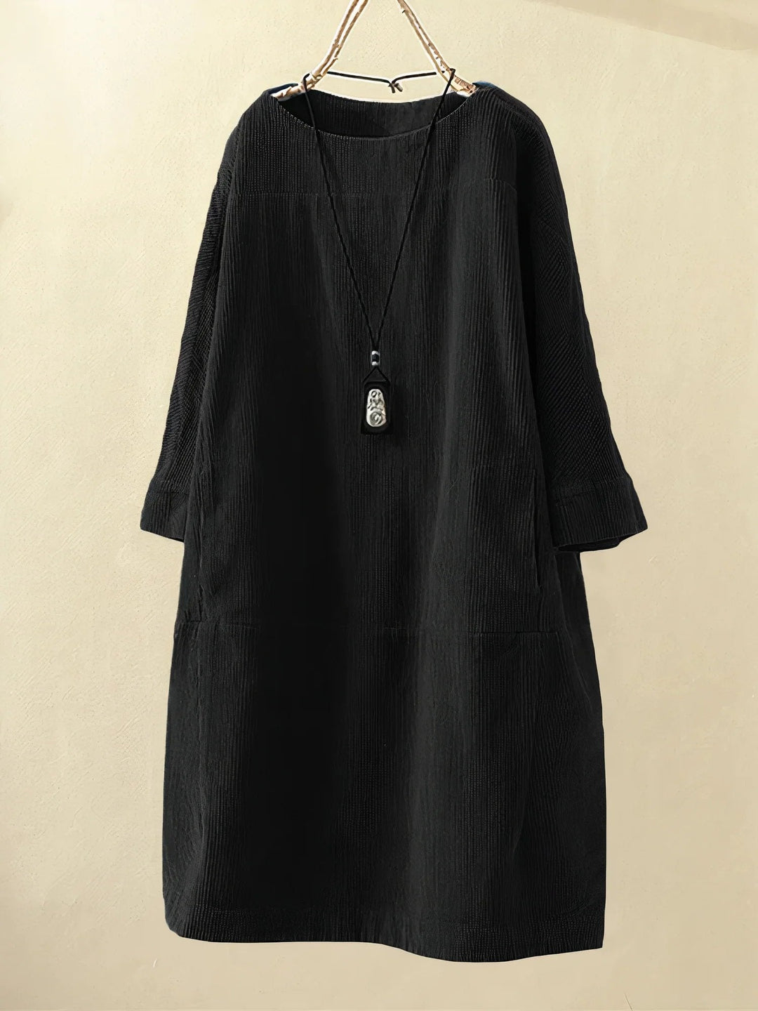 Robe Femme Hiver en Velours Vert Émeraude Manches Longues