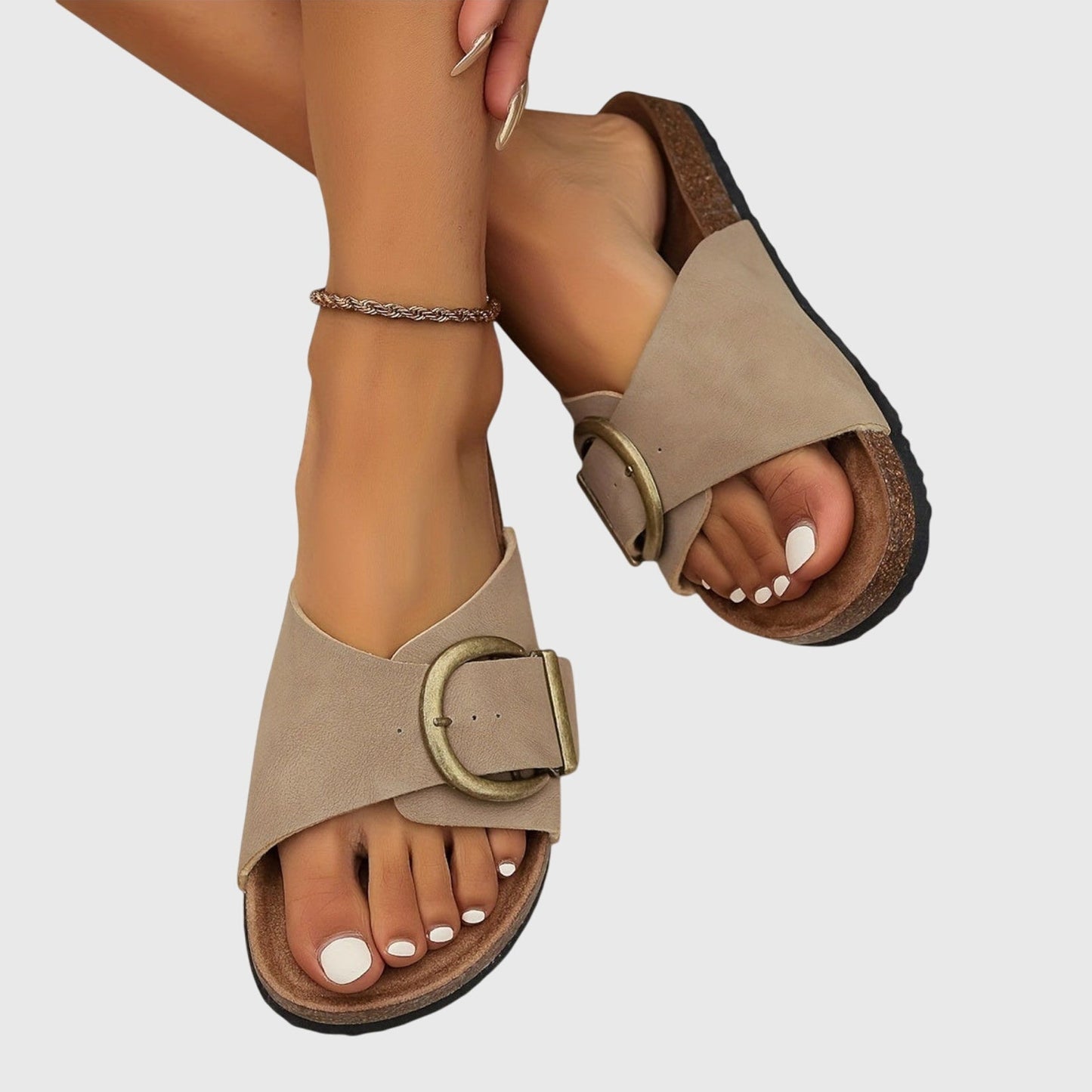 Sandales Femmes Confortables à Sangle Réglable