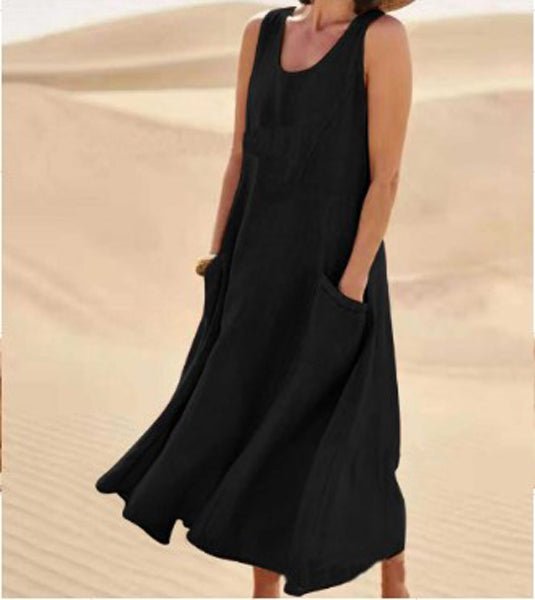 Robe Décontractée en Coton pour Femme au Quotidien