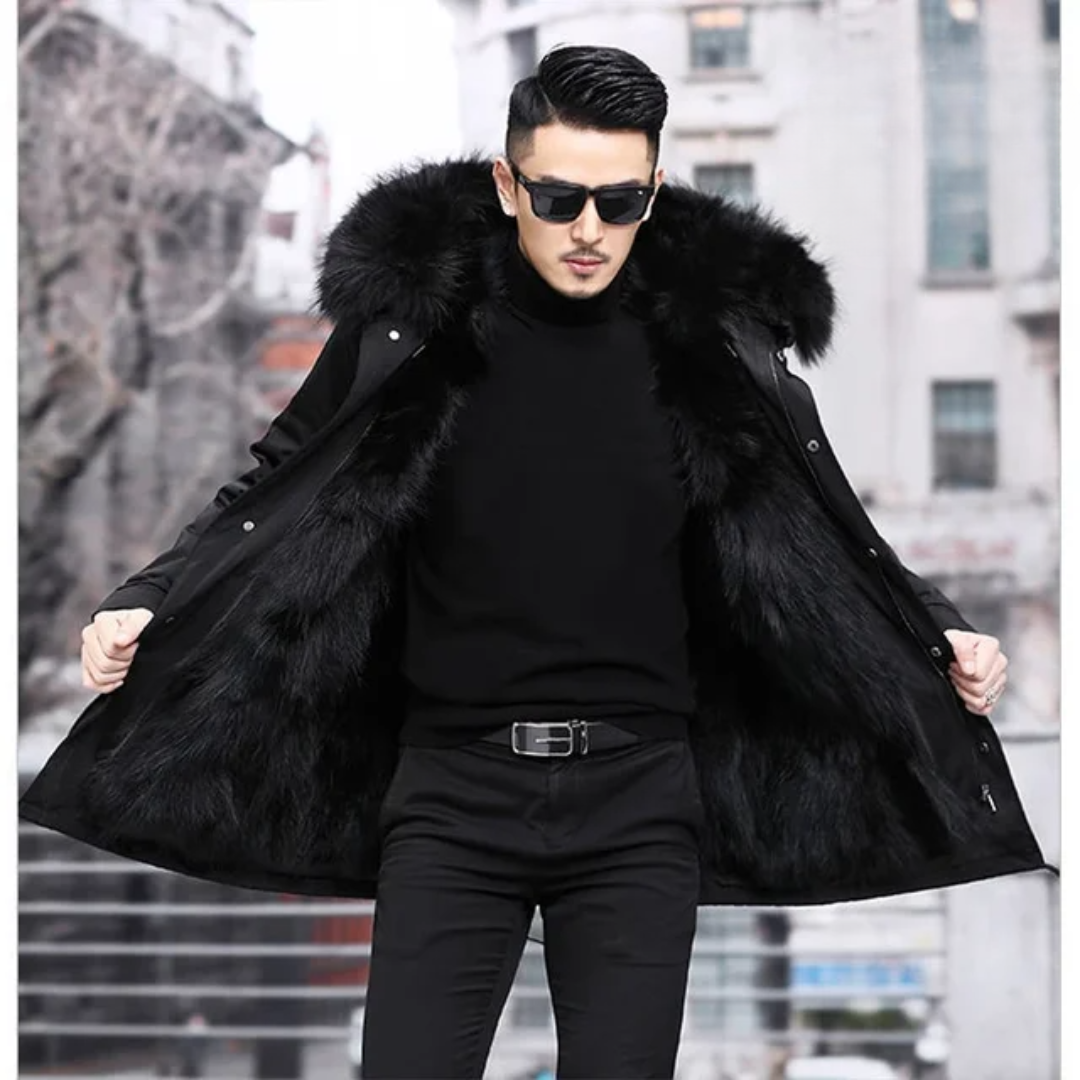 Veste Hivernale Homme avec Capuche et Doublure Chaude