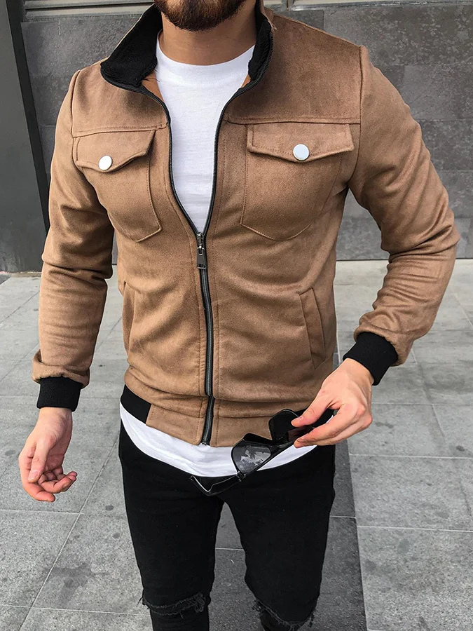Veste Cuir Homme Classique Élégant - PanierRoyale