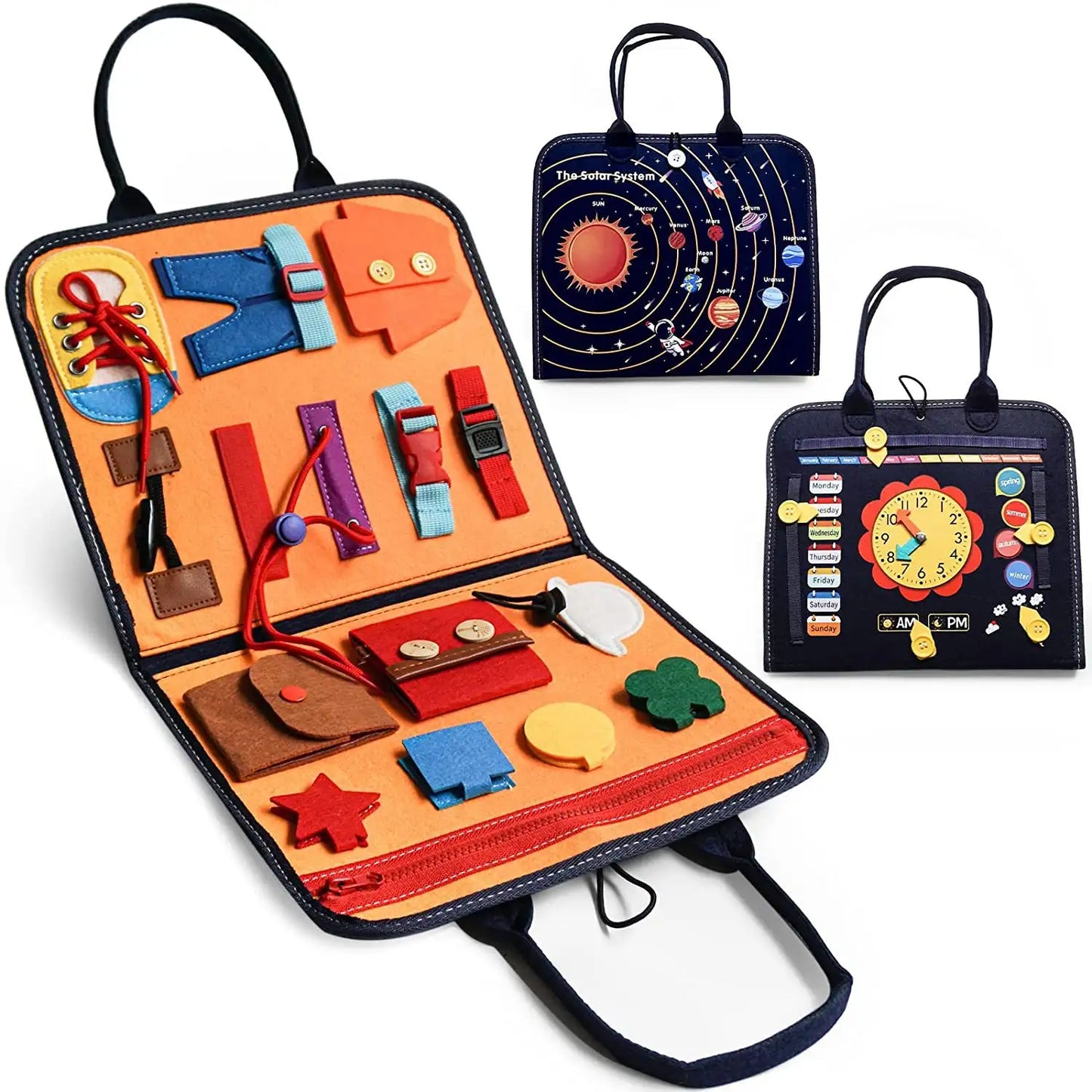 Jouet Éducatif Pour Enfant en Tissu Doux Coloré - PanierRoyale