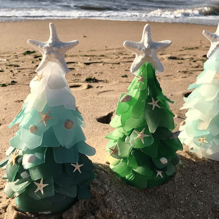 Arbre de Noël en Verre Fragile Fait Main