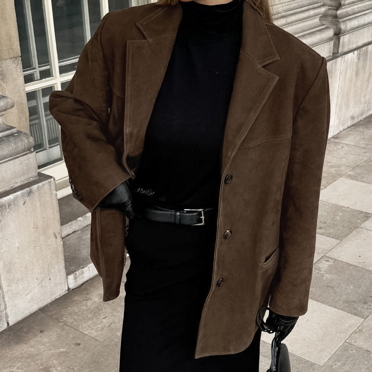 Blazer femme oversize élégant pour travail et détente