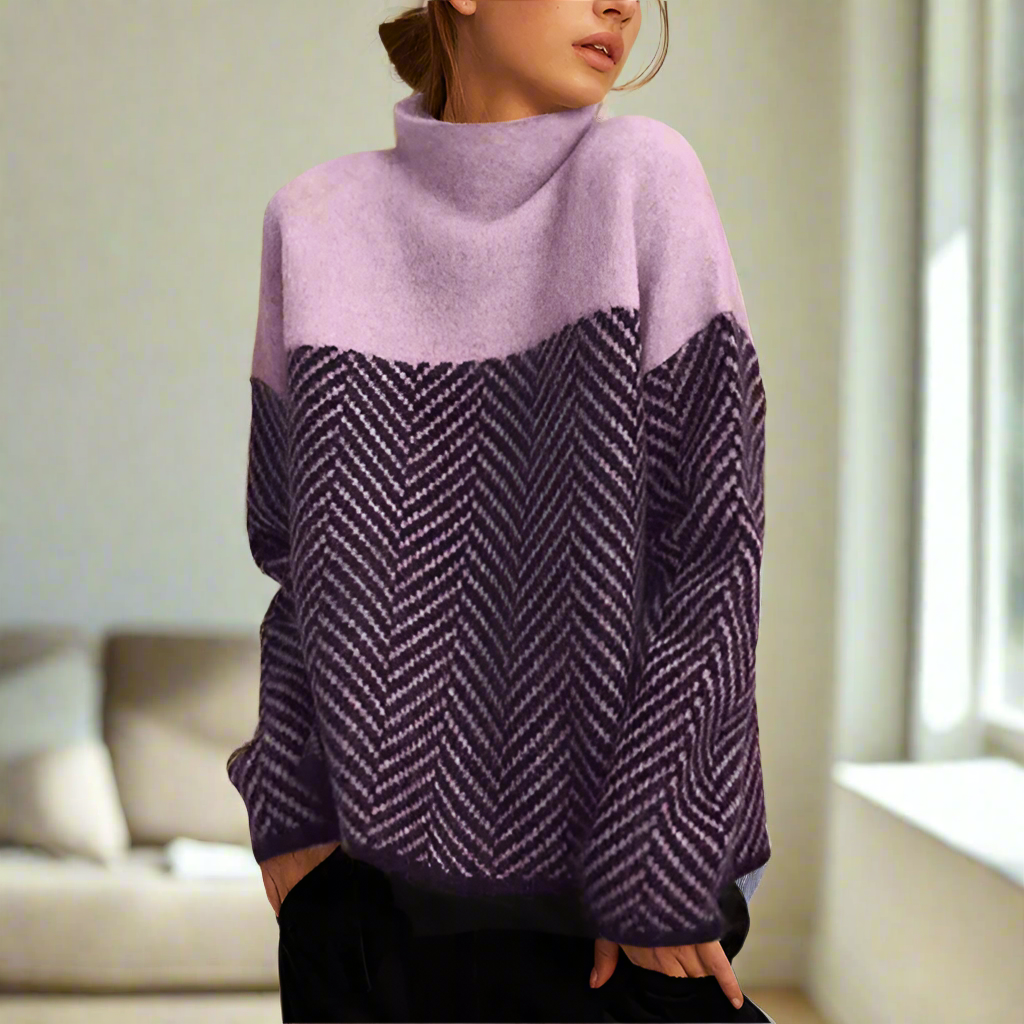 Pull Femme Col Roulé Doux et Chaud pour Femme Hiver