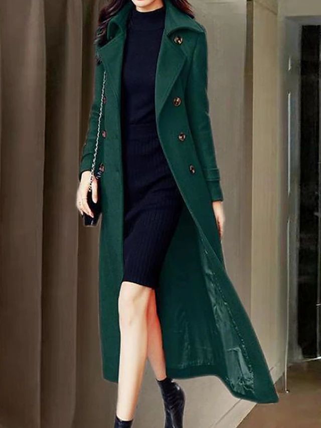 Manteau Hiver Femme Élégant à Ceinture