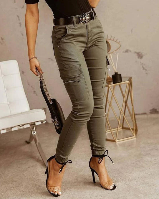 Pantalon Cargo Femme Décontracté et Polyvalent