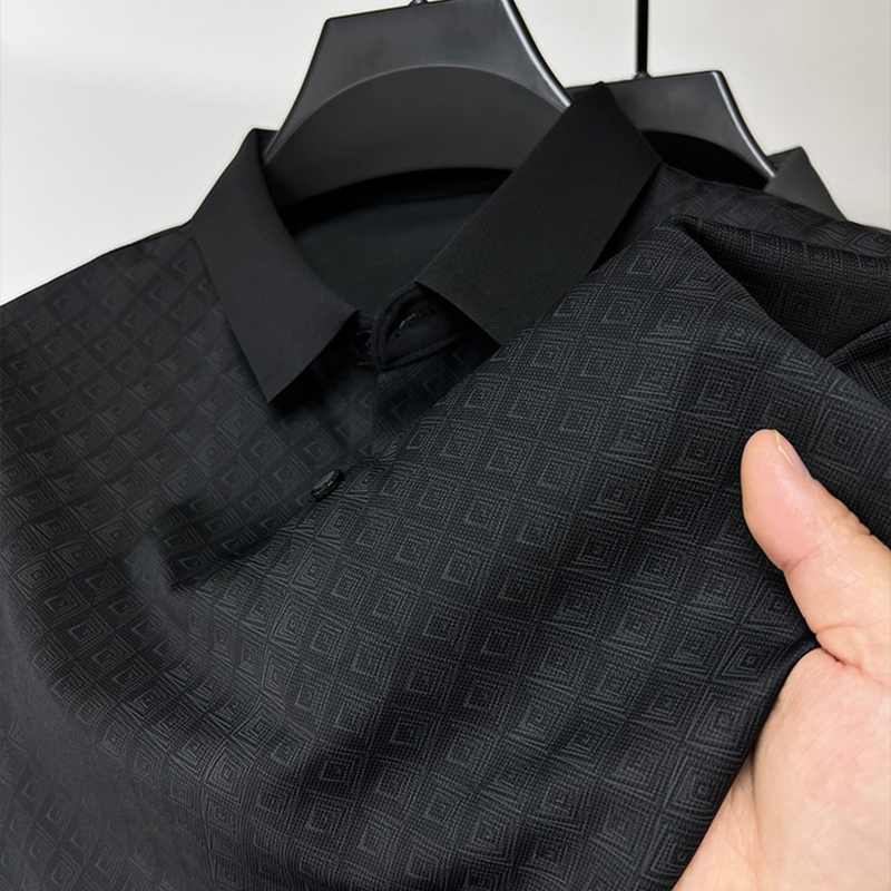Chemise Polo en Soie Homme avec Motif - Luxe et Confortable