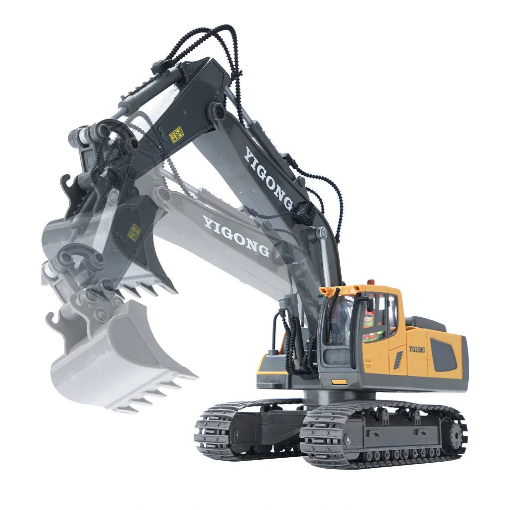 Jeux de construction tracteur RC pour enfants 11 canaux avec sons et lumières métal - EasyApparels