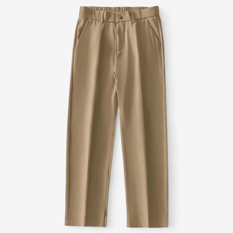 Pantalon Décontracté à Taille Élastique avec Poches