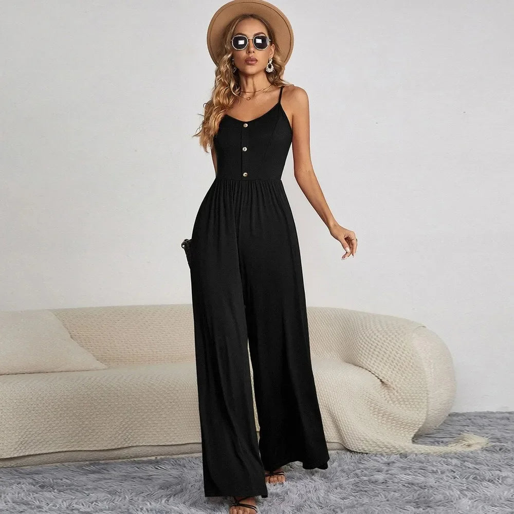 Combinaison Femme Chic à Jambes Évasées