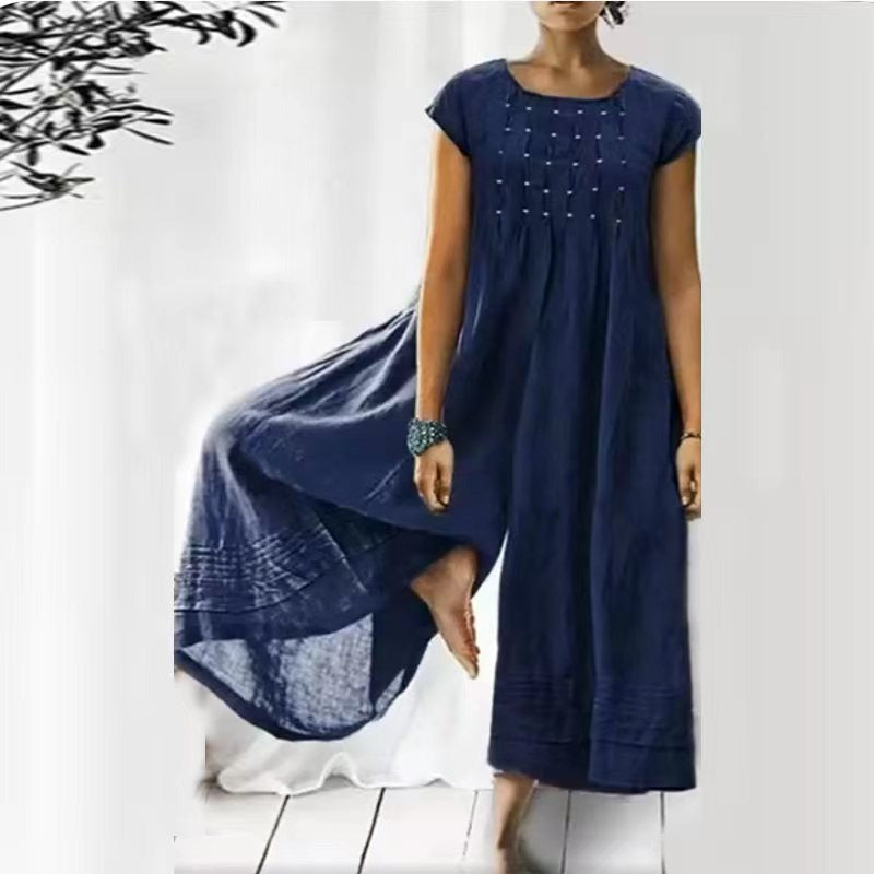 Variant image for Zélie™ – Combinaison Femme Chic À Jambes Larges Élégante Et Confortable-25