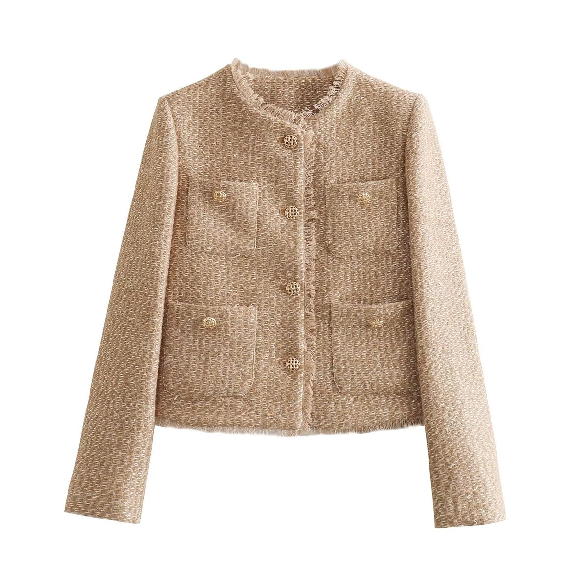 Veste femme chic en carreaux pour travail - PanierRoyale