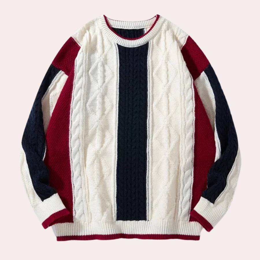 Pull Homme Hiver Laine Douce et Chaud