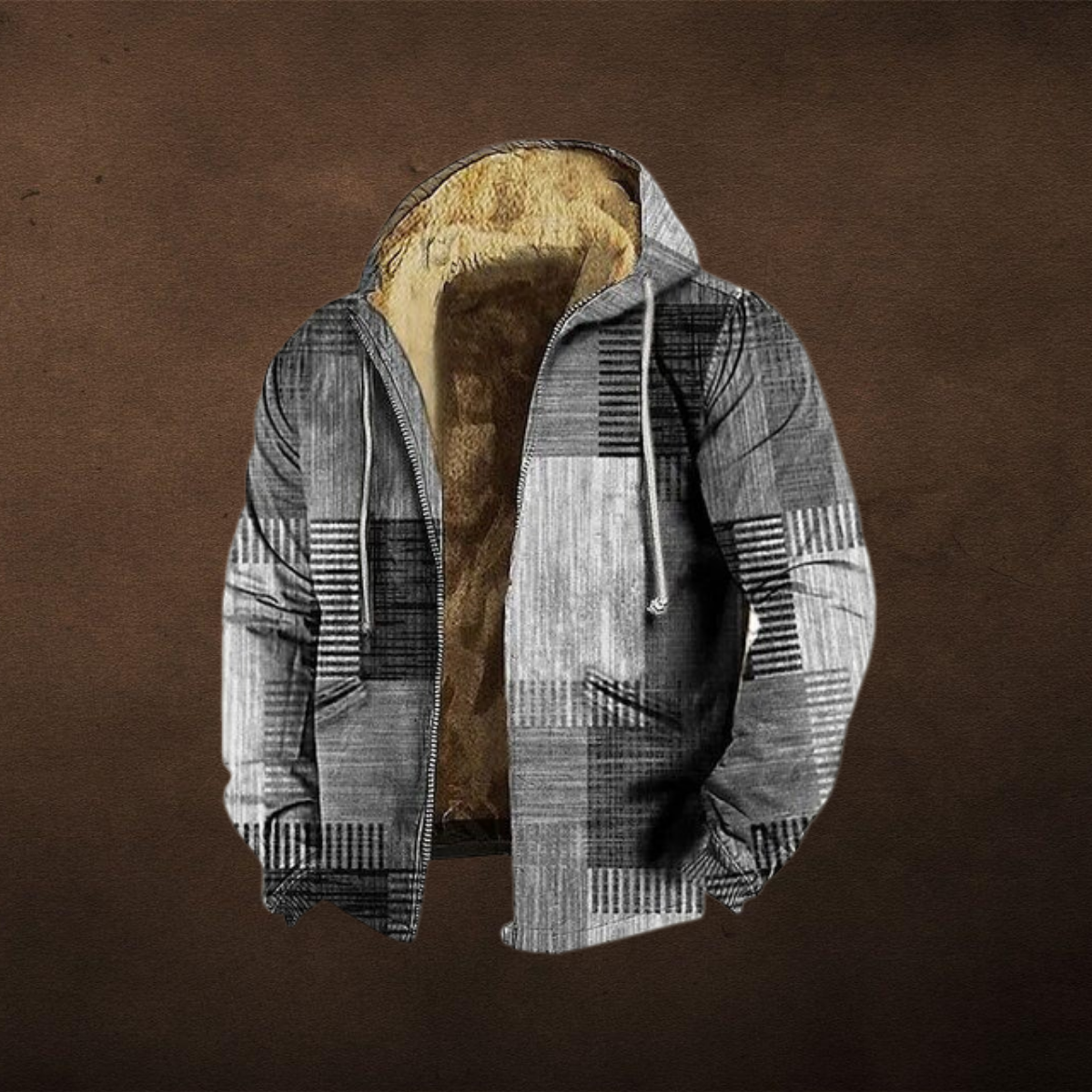 Veste Hiver Patchwork Élégant pour Homme - PanierRoyale