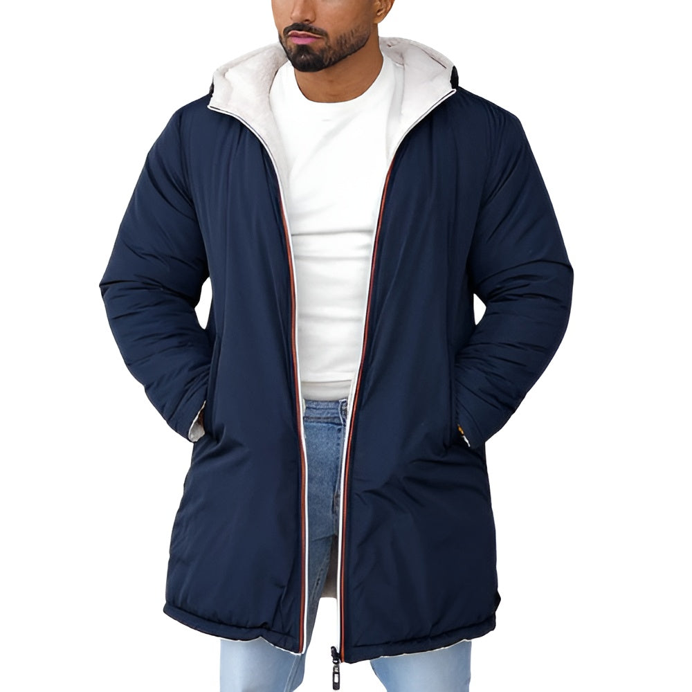 Manteau Homme Réversible Hiver Doublure Chaude - PanierRoyale
