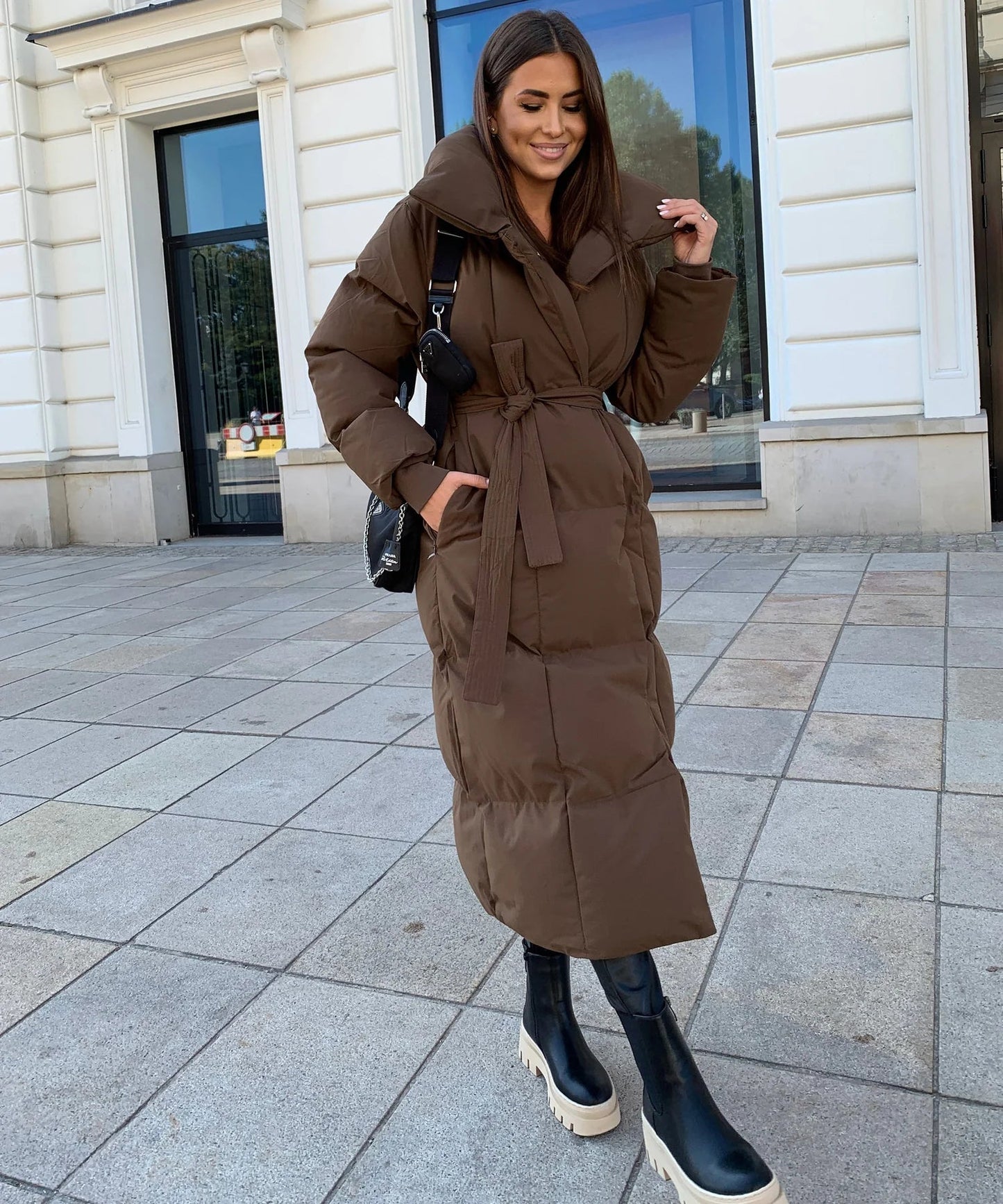 Manteau Hiver Féminin Long et Épais