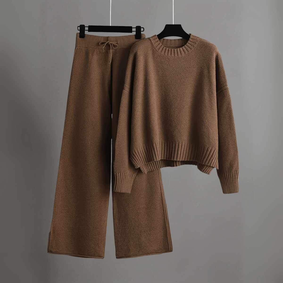 Tenue Décontractée Femme 2 Pièces - Pull et Pantalon Sport Chic Polyester Durable
