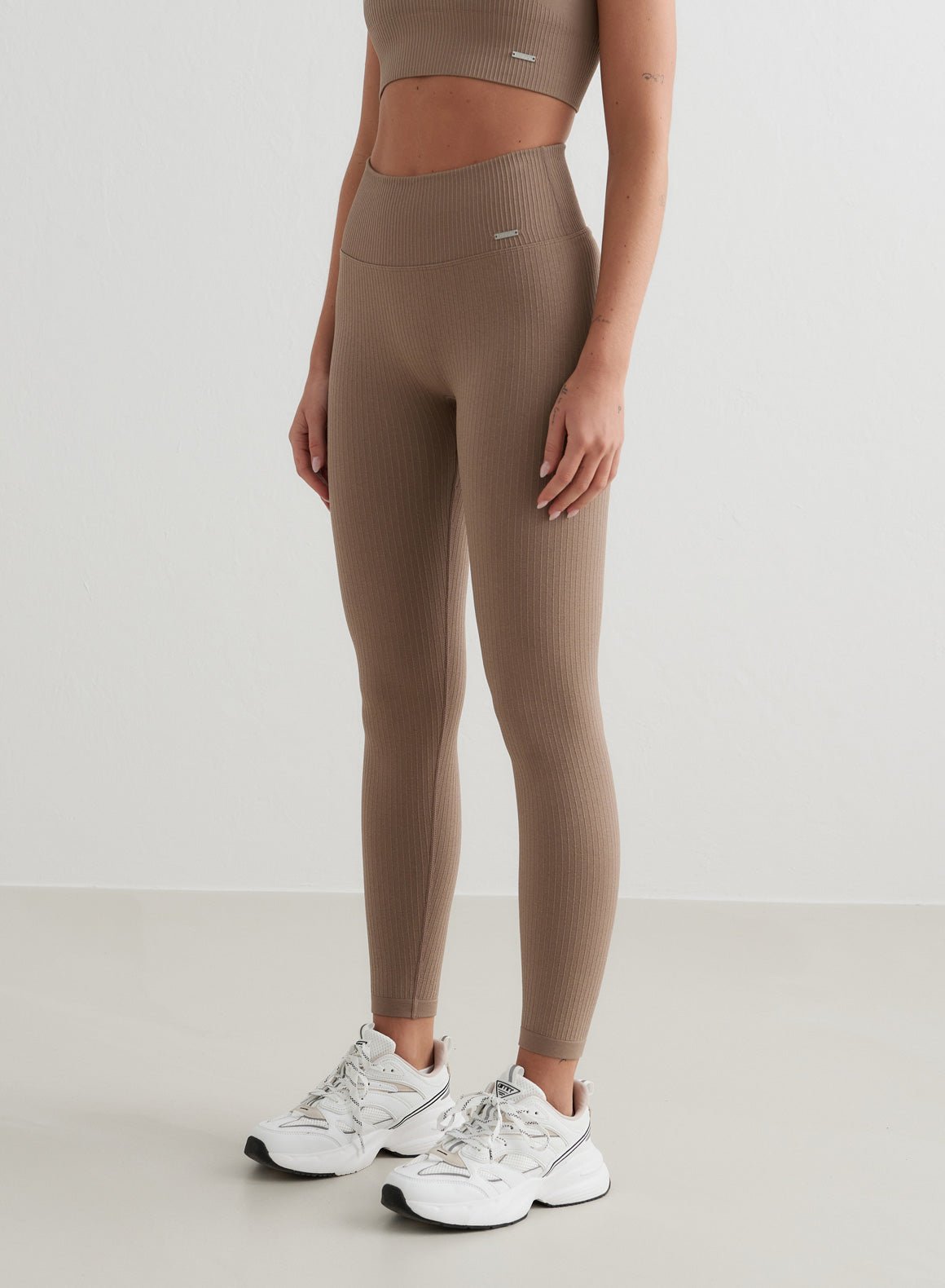 Leggings sans couture effet brillant