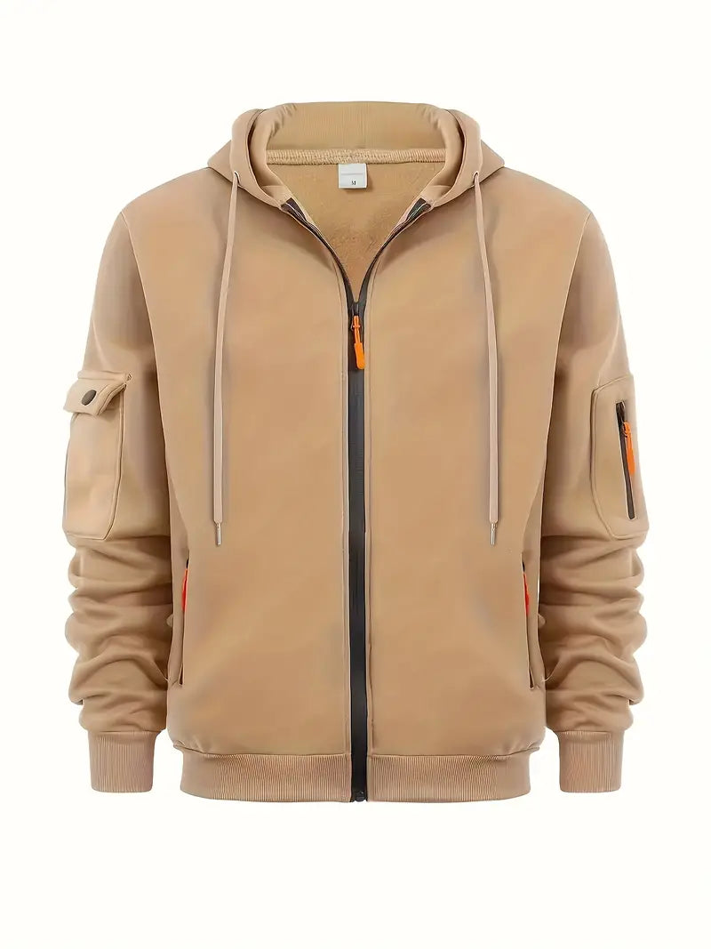 Sweat à Capuche Homme Moderne avec Poches