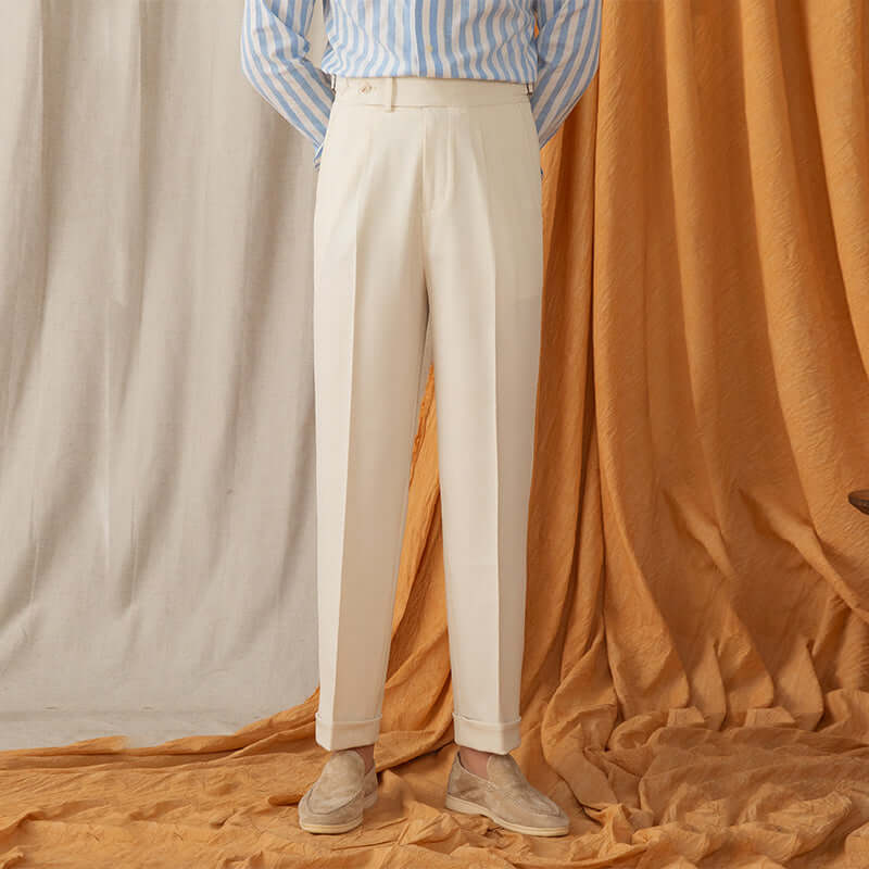 Pantalon Homme Détendu Style Classique