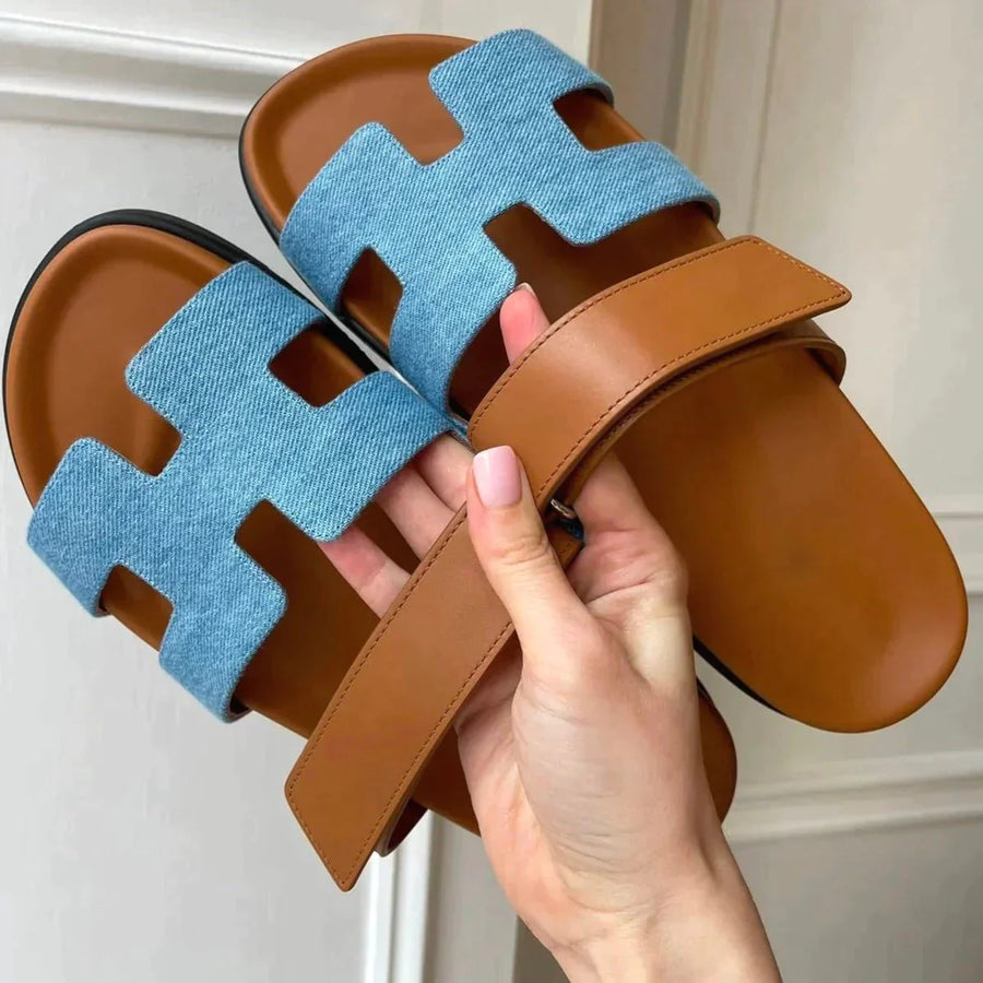 Sandales Femmes Confortables - Chaussures Été avec Sangle Régulable