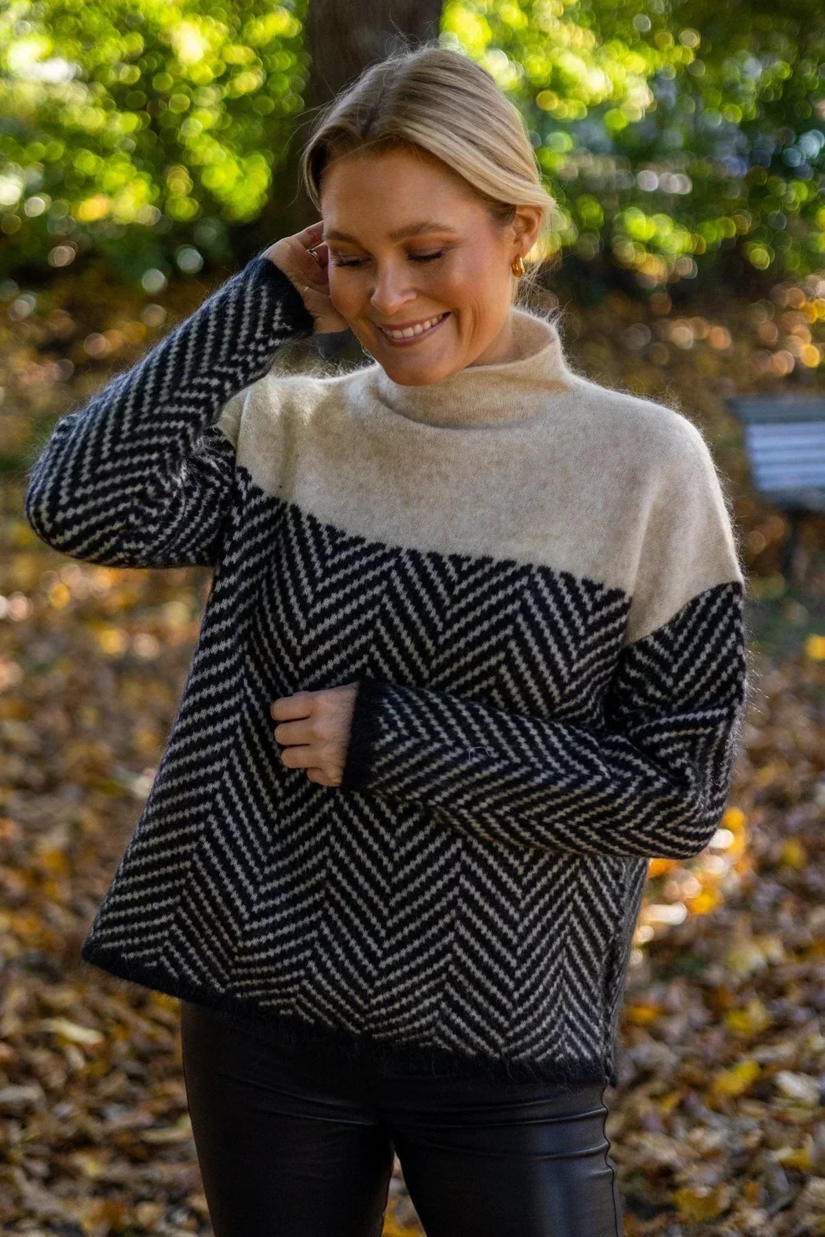 Pull Femme Décontracté Col Montant