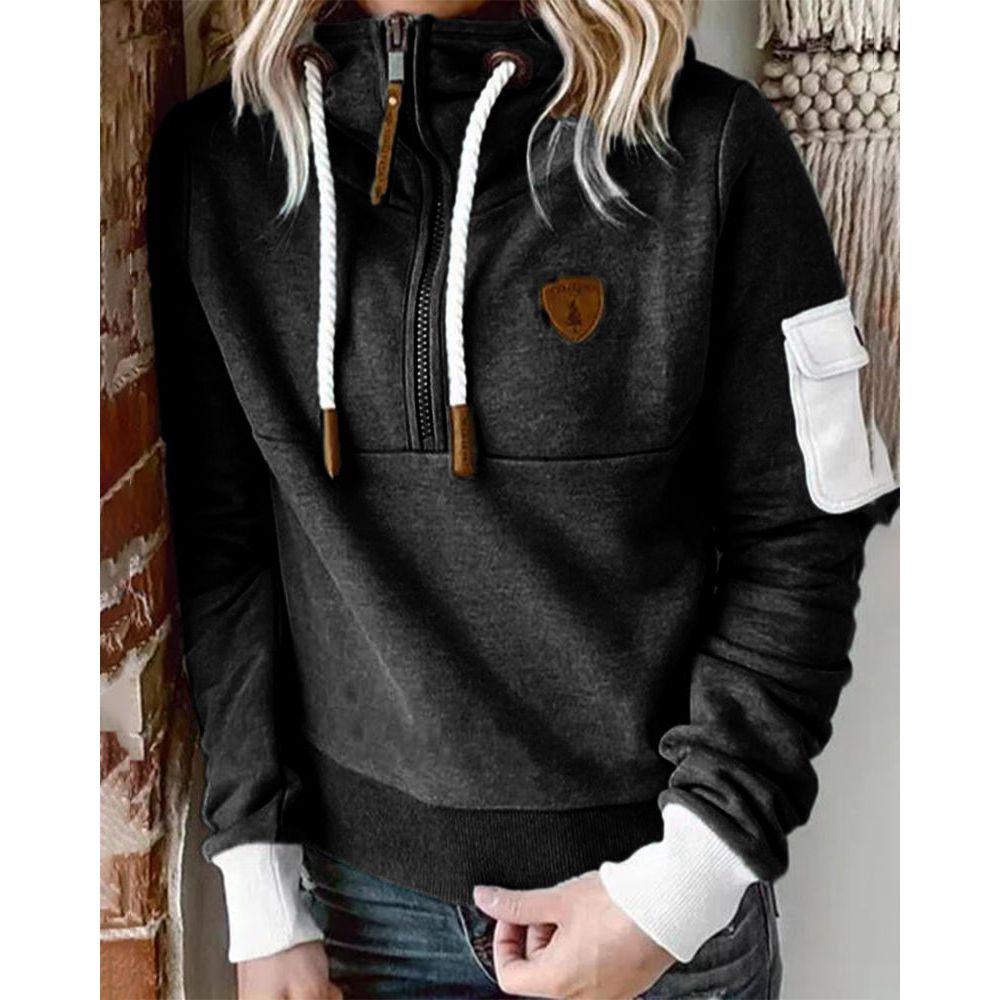 Sweat à capuche femme doux et décontracté - Maille molletonnée confortable