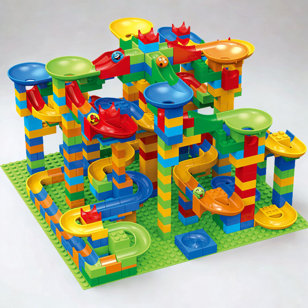 Jeu de Construction Bois Toboggan Enfant Amusant