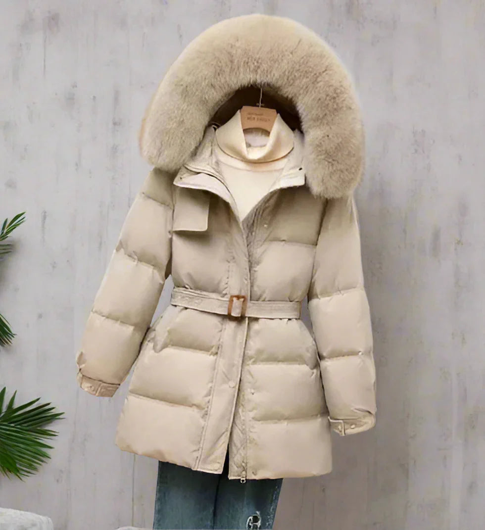 Doudoune Femme Hiver avec Capuchon Amovible
