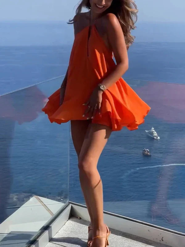 Olivia™ – Robe Femme Mini Élégante à Col V Profond pour Soirées Chic-2