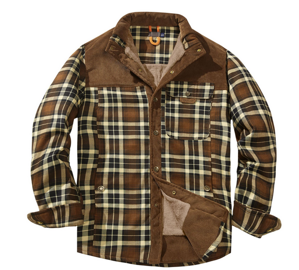 Veste Flanelle Homme Élégante et Chaude