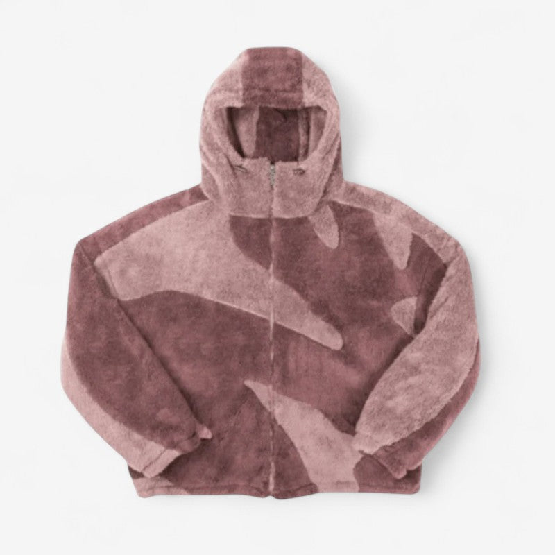 Veste Imperméable à Capuche Polaire Isolante