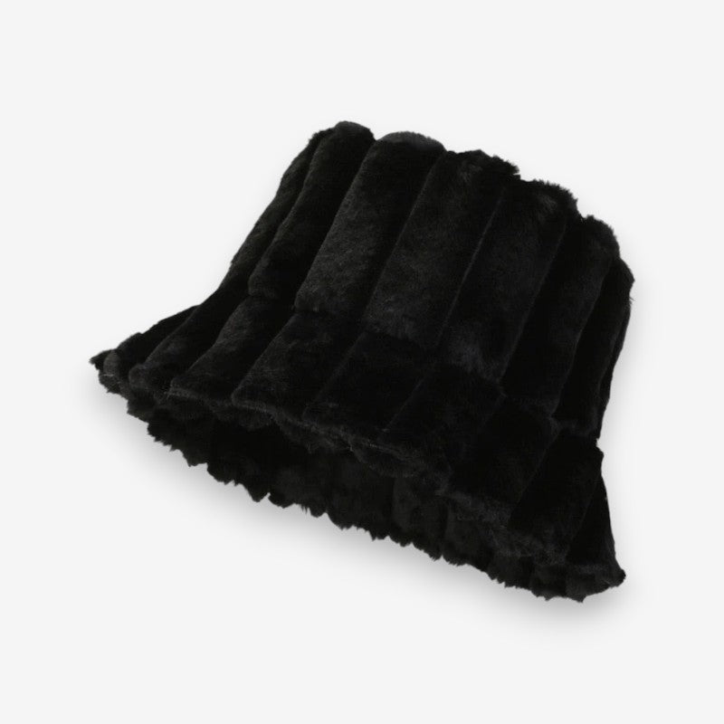 Casquette Hiver Douce en Fausse Fourrure Chaude