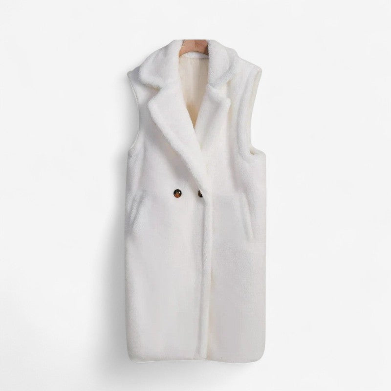 Gilet Teddy Court et Doux pour Femme