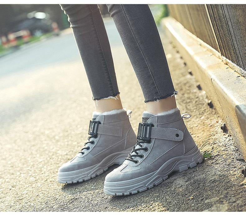 Bottes Hiver Femmes Chauffantes à Semelles Grip