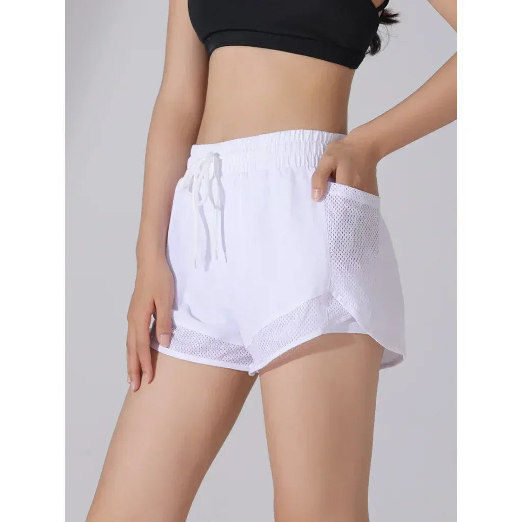 Short de Sport Femme Élastique pour Fitness