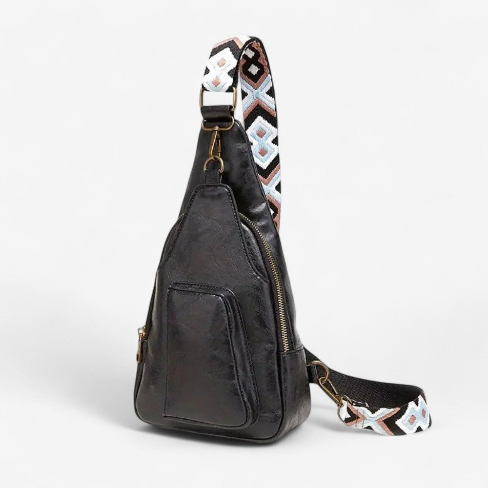 Sac à bandoulière grand volume avec fermeture éclair sécurisée
