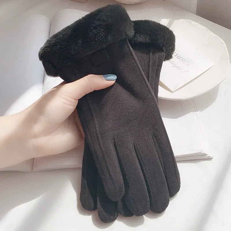 Gants Femmes Hiver Chauds et Élégants pour Jours de Neige