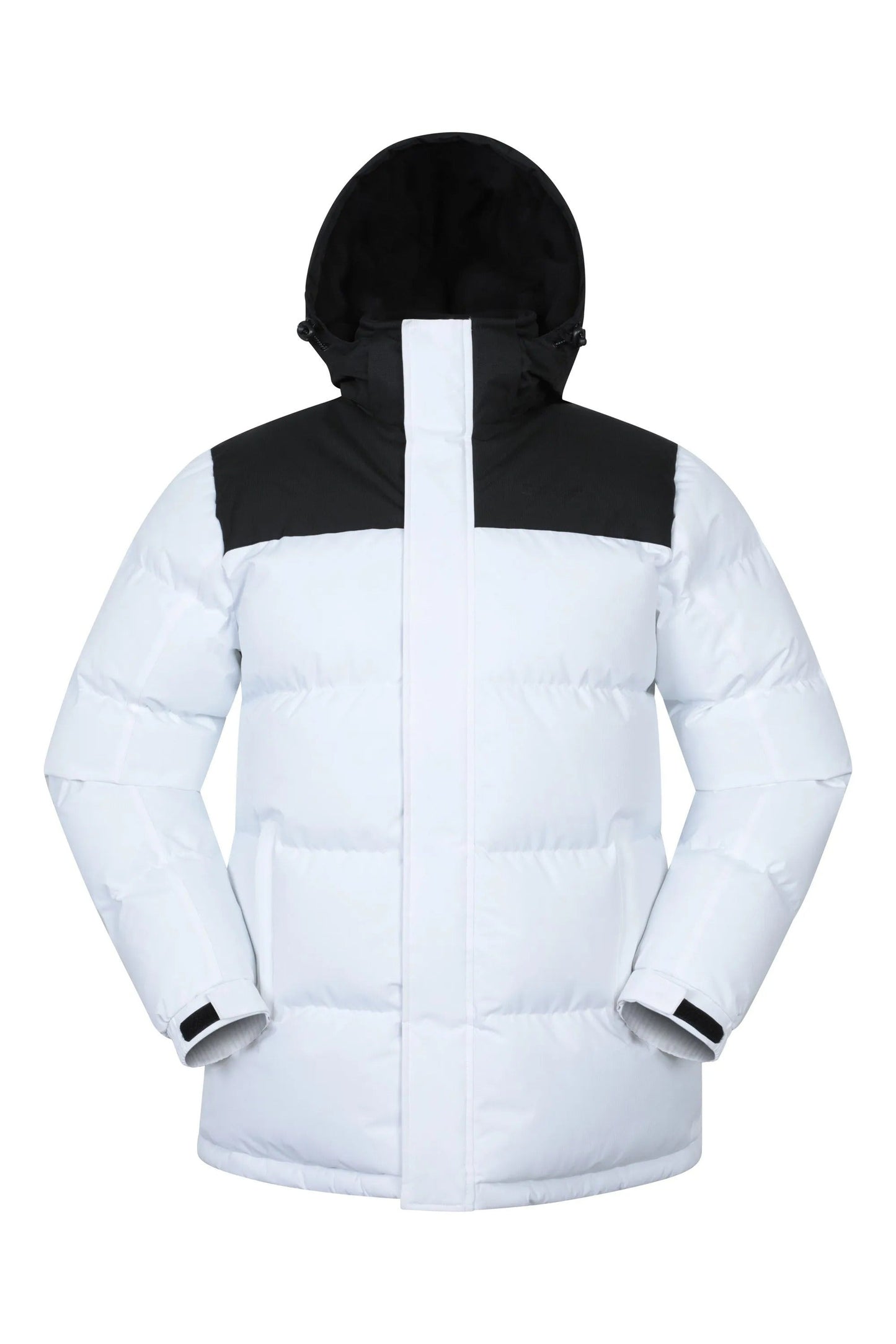 Veste D'hiver Homme avec Capuche et Poches Zippées Imperméable