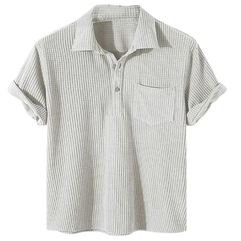 Polo Homme Rayé Grand Taille Été Décontracté