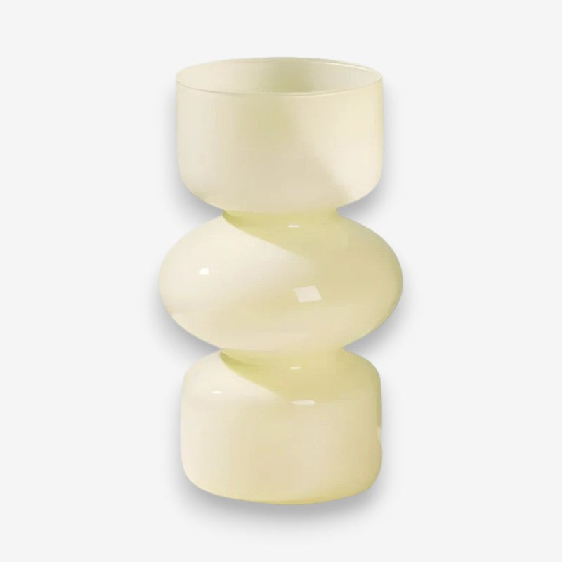 Vase Déco en Verre Transparent Élégant pour Intérieur