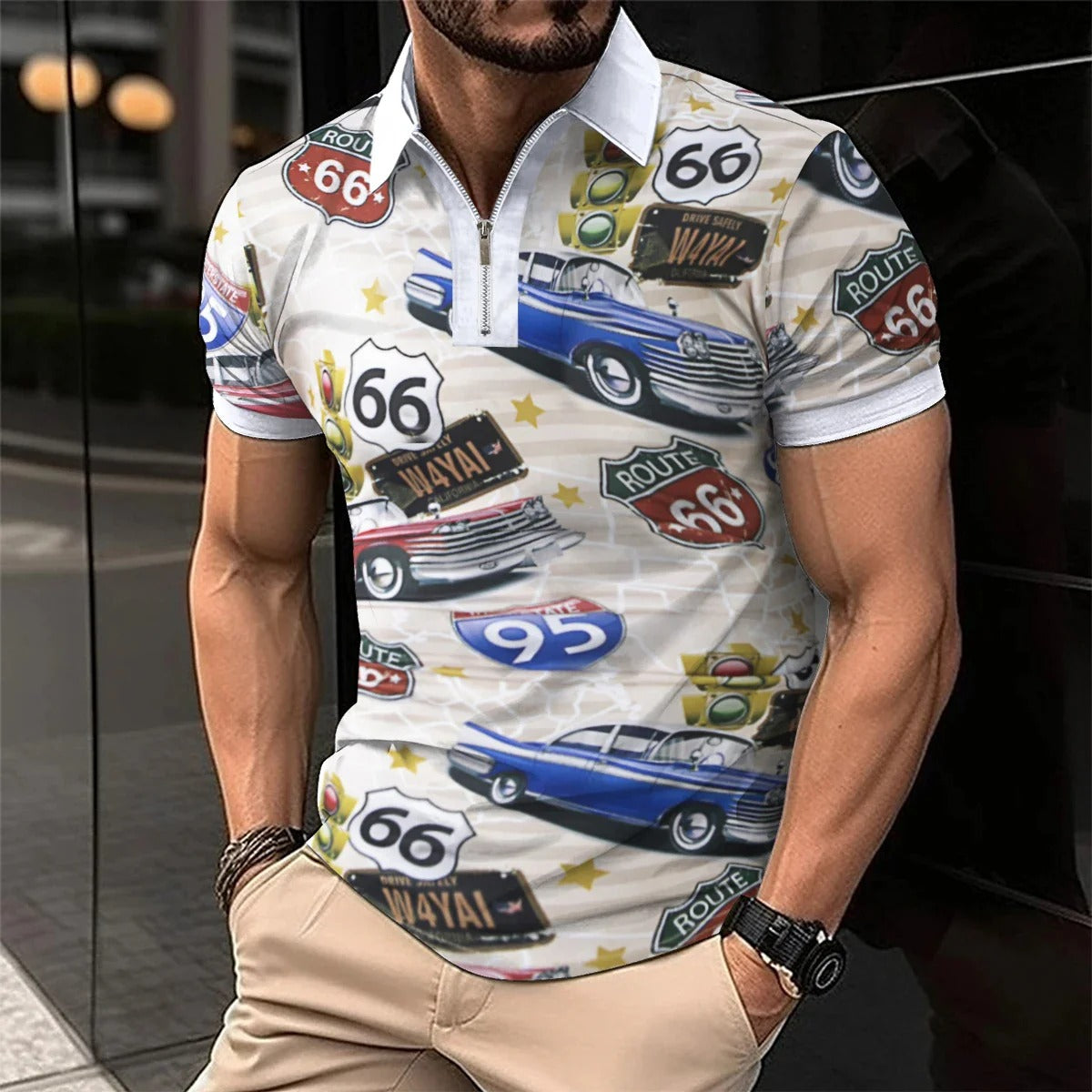 Polo Homme Rayé Grand Taille Été Chic