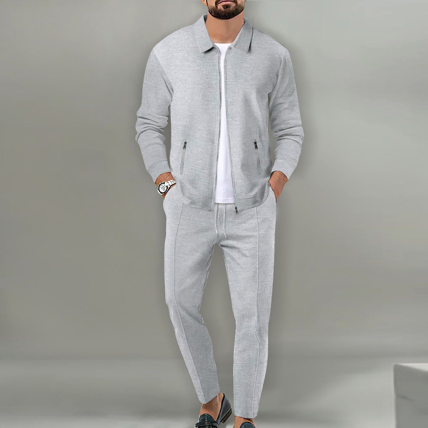 Survêtement Homme Polyester Coupe Ajustée Sport