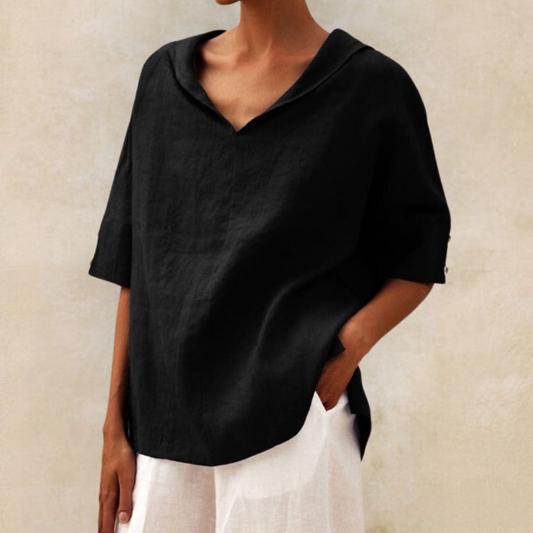Chemise Femme Col V Confort et Décontractée