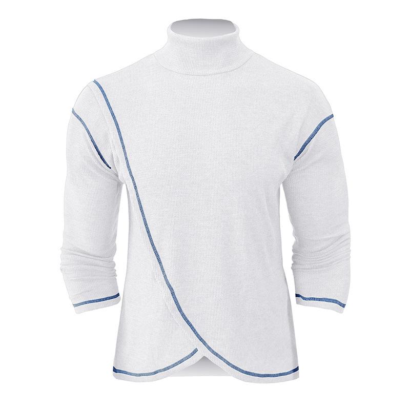 Pull Homme Col Montant Chaud et Élégant pour Printemps