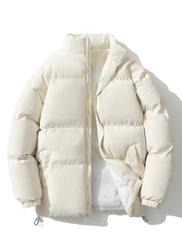 Doudoune Homme Hiver Velours Éclair Zippé Chaude